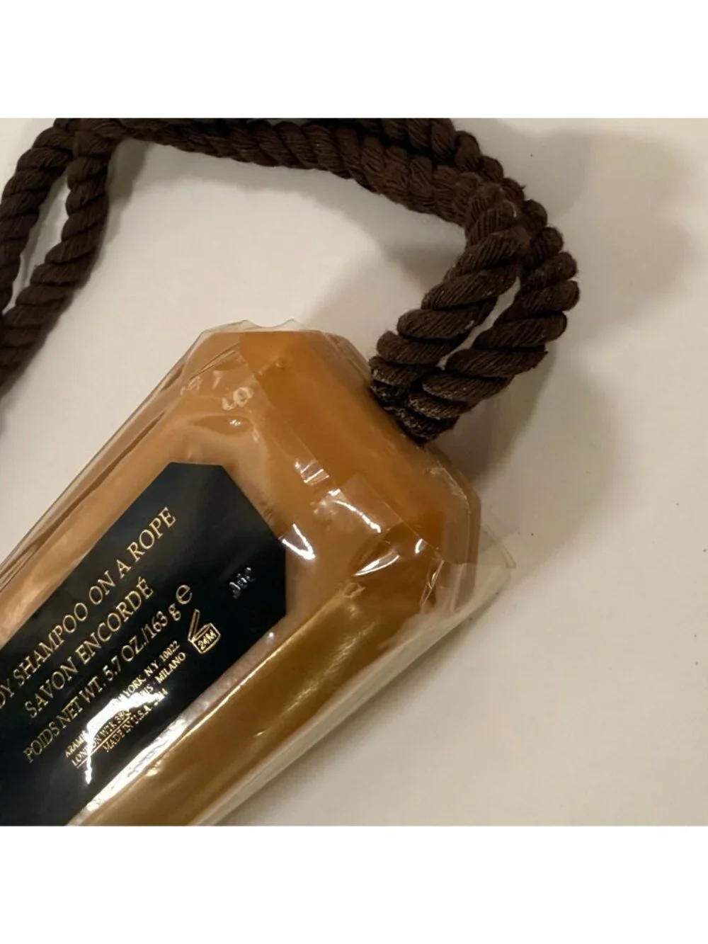 Vintage Aramis Body Shampoo Soap on a Rope Bar Soap New 5.7oz